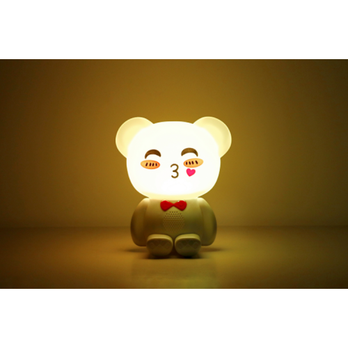 Creative lindo oso silicona luz de noche de noche